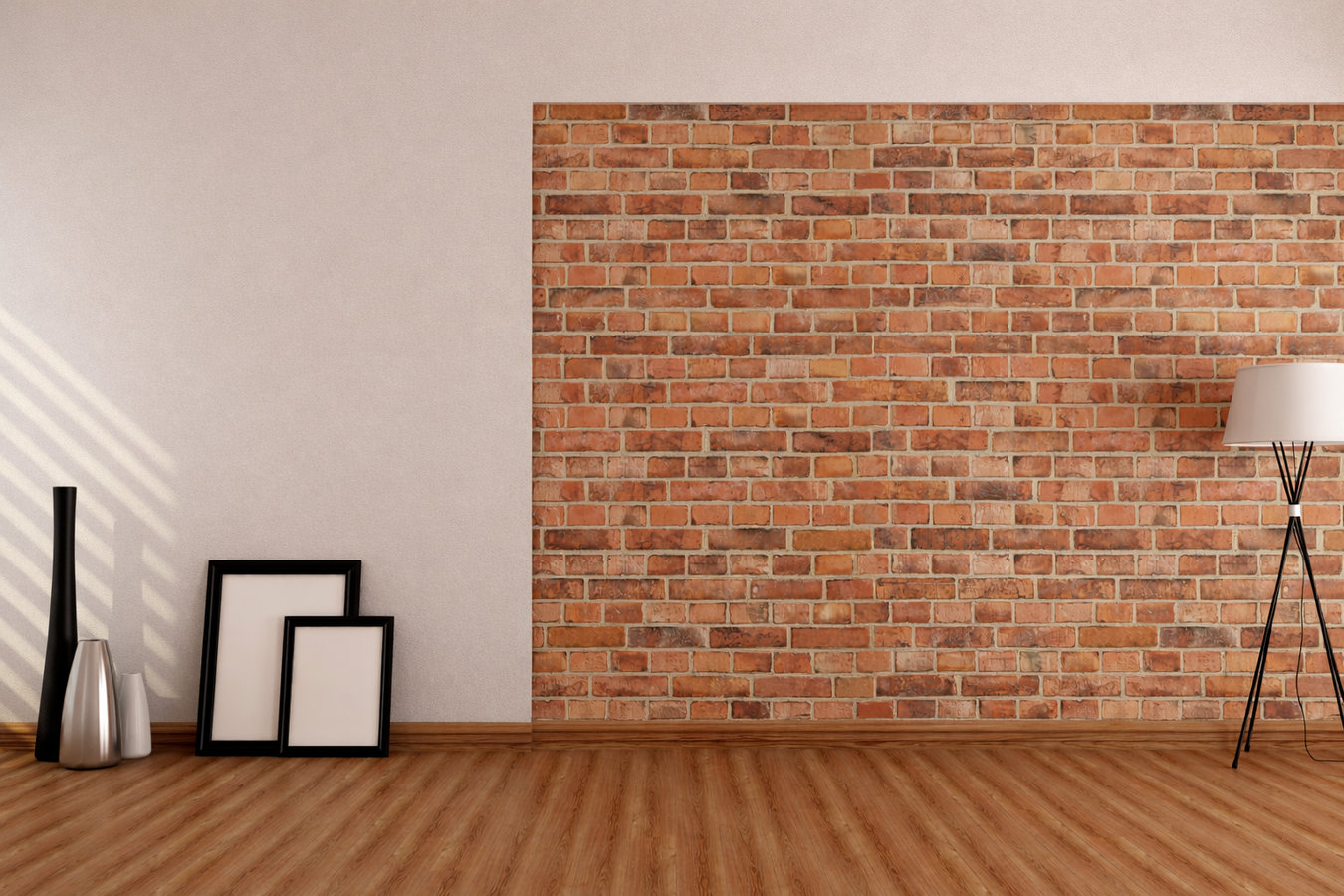 Brick wall installation